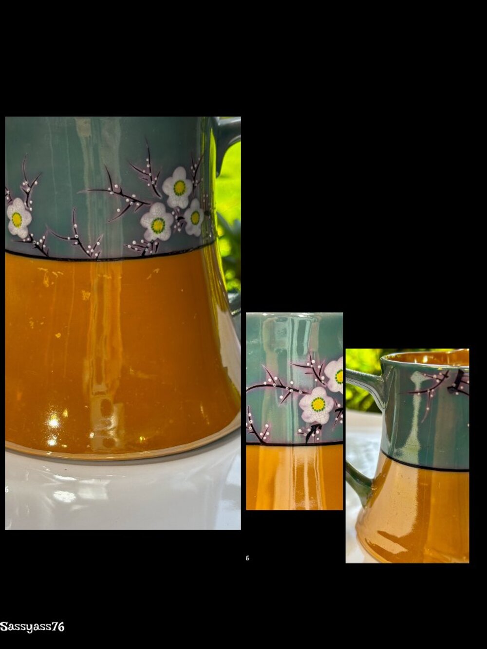 🆕VTG▪️ 15 Pc Authentic Japanese Hand Painted Lusterware CHERRY BLOSSOM Tea Set - Picture 14 of 15